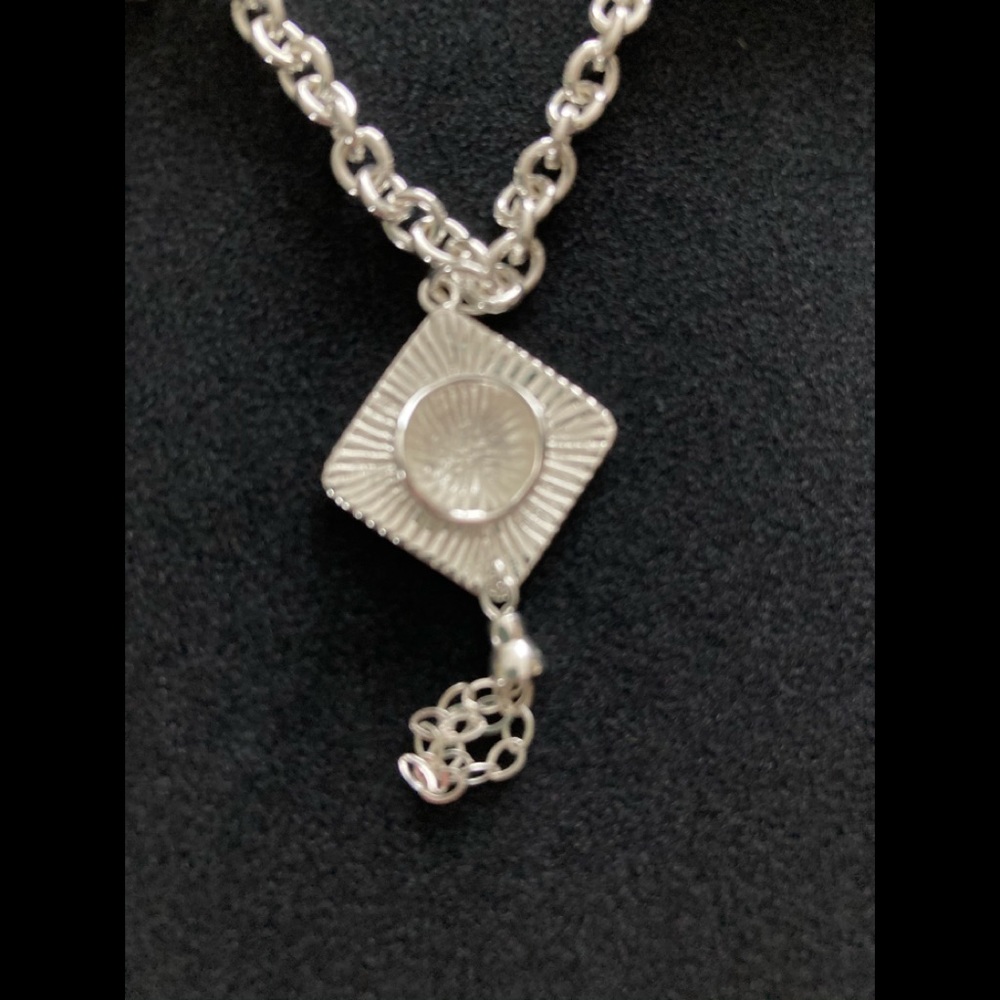 Graduate hat silver charm